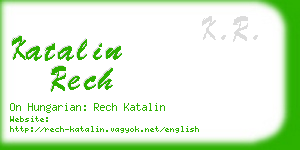 katalin rech business card